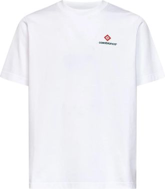 Casablanca T-shirt - Heren - T-shirts - Wit - M - Katoen - Tops