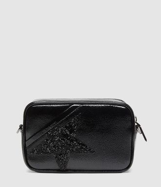 Golden Goose Sac Mini Star Bag Naplack Body And Swarovski Star Black