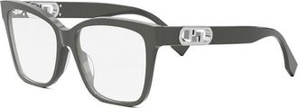 Fendi Unisex Black Square Eyeglass Frames FE50025I 020