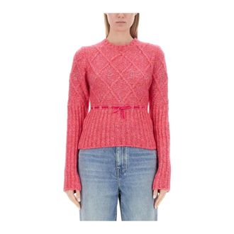 Cormio Dames, Truien, Roze, Maat: 2XS Leer