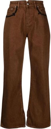 Youths in Balaclava Hussar Jeans Woven - Heren - Regular Fit Jeans - Bruin - W31 - Katoen - Jeans