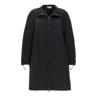 Marni Parkas, female, Black, S, Gathered Taffeta Parka