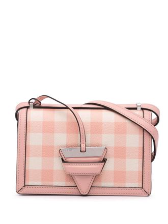 Loewe 2018 Small Leather Gingham Barcelona crossbody bag - Pink