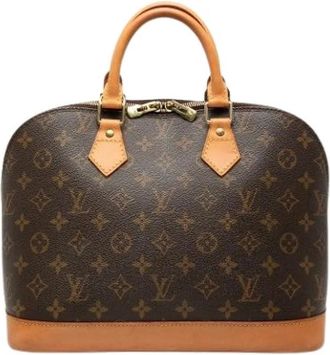 Louis Vuitton Pre-owned Handbags, female, Brown, Size: ONE SIZE Pre-owned Monogram Alma PM