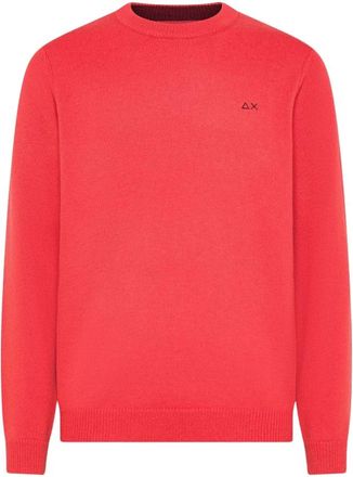 Sun 68 Maglione Caldo Lana L/S - - Knitwear - Uomo - Rosso - M