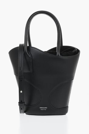 Ferragamo Borsa a Secchiello in Pelle a Tinta Unita Salvatore Ferragamo