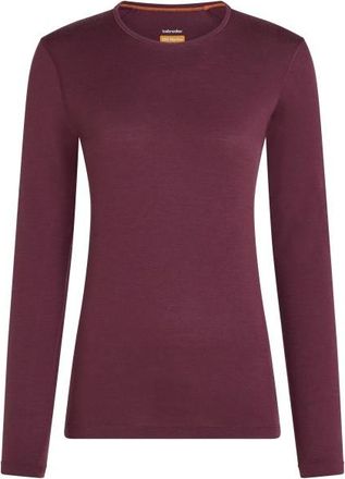 Icebreaker 200 Oasis L/S Crewe Merinounterw&auml;sche f&uuml;r Damen | rot