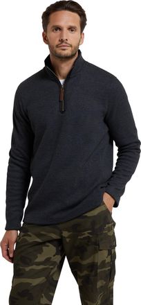 Mountain Warehouse Beta Mens Zip Neck Top Charcoal 2XL