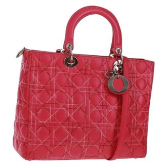 Dior Pre-owned Handtas - Dames - Vintage Handtas - Roze - ONE Size - Leer - Vintage
