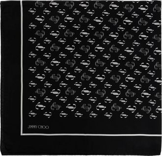 Jimmy Choo London Foulard in seta - - Accessories - Donna - Nero - ONE SIZE
