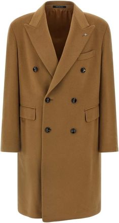 Tagliatore Londra Coat - Heren - Mantel - Beige - S - Wol - Jassen