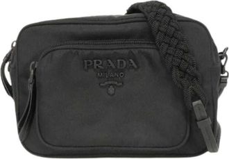 Prada Pre-owned Cross Body Bags, unisex, Black, Size: ONE SIZE Pre-owned Vintage Shoulder Sling Bag