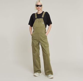 G-Star Straight Tuinbroek - Groen - Dames