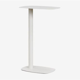Sklum Sklum - Tavolino rettangolare da giardino 40x25 cm in acciaio inossidabile Odelia
