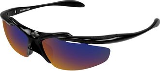 Balenciaga BB0464S Asian Fit 005 Mens Sunglasses Black Size 72