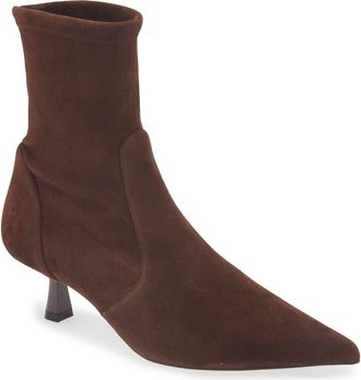 Stuart Weitzman Stuart Supersculpt Bootie in Walnut at Nordstrom, Size 6.5
