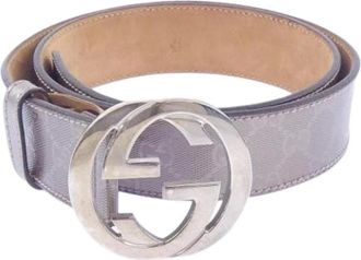 Gucci Pre-owned Belts, female, Purple, Size: ONE SIZE Pre-owned Vintage Fabric Belt