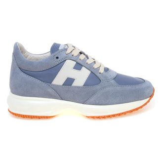 Hogan Interactive H713 - Dames - Sneakers - Blauw - 38 EU - Leer - Schoenen