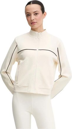 Guess Clara Zip-through - Dames - Vesten met rits - Beige - L - Polyester - Hoodies & sweatvesten