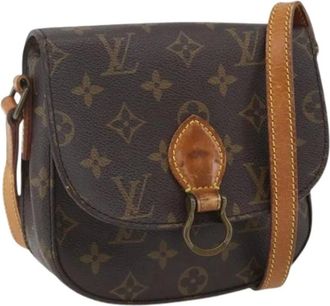 Louis Vuitton Pre-owned Cross Body Bags, female, Brown, Size: ONE SIZE Pre-owned Vintage Canvas Cross Body Bag