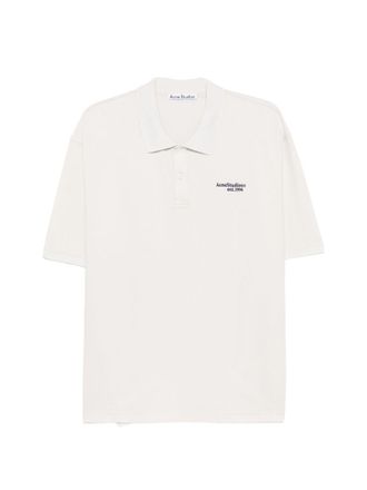 Acne Studios Poloshirt aus Baumwolle mit Logo von Acne Studios