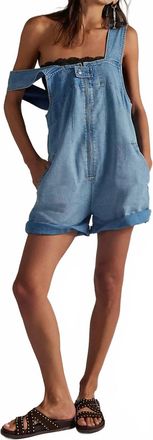 Free People Shortall Jumper In Light Indigo