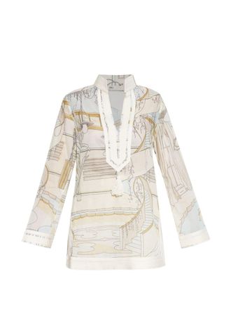 Tory Burch Bedrucktes Tunikakleid aus Baumwolle von Tory Burch