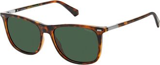 Polaroid Havana Groen Gepolariseerde Zonnebrillen Collectie - Heren - Zonnebrillen - Bruin - ONE Size - Accessoires