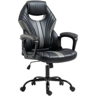 Vinsetto Vinsetto - Racing Gaming Chair Gamer Chair with Armrests Swivel Wheels, Black