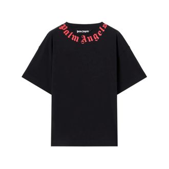 Palm Angels T-Shirts, male, Black, Size: 2XL Crew Neck T-Shirt