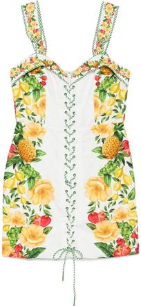 Farm Rio Abito corto Picnic Flowers - Bianco