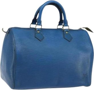 Louis Vuitton Pre-owned Handbags, female, Blue, Size: ONE SIZE Pre-owned Hand Bag