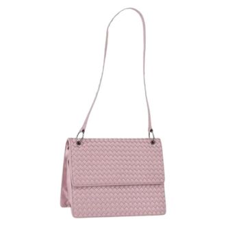 Bottega Veneta Pre-owned Vintage Schoudertas - Dames - Pre-owned - Roze - Maat: ONE Size Satijn