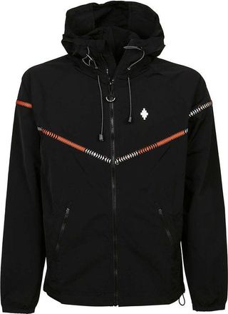 Marcelo Burlon Black Polyamide Shell Mens Jacket