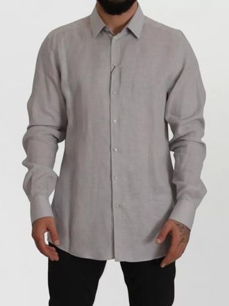 Dolce & Gabbana linen long-sleeve shirt
