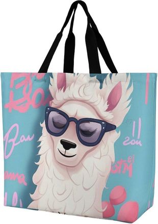 Generic Cool Liama Handbag Eco Friendly Women Handbag Large Capacity Grocery Bags For Daily Use Yoga Camping