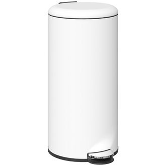 HOMCOM Cubo de basura 36x30x63.5 cm crema