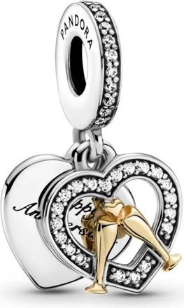 Pandora Two-Tone Happy Anniversary Dangle Charm