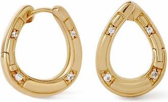 Astley Clarke Gold Biography Horseshoe Twist Hoop Earrings at Nordstrom