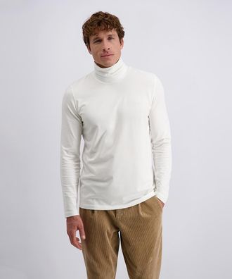 Pierre Cardin Rollkragenshirt PIERRE CARDIN, Herren, Gr. XXL, elfenbein, Jersey, Obermaterial: 95% Baumwolle, 5% Elasthan, unifarben, normal h&uuml;ftbedeckend, ohne Aus