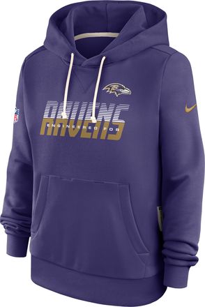 Nike Baltimore Ravens Sideline Standard Issue Nike Womens Dri-FIT NFL Pullover Hoodie in Purple | 03C352M8G-SX8