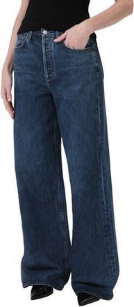 A Gold E Dame High Waist Wide Leg Jeans in Enamour at Nordstrom Rack, Size 30