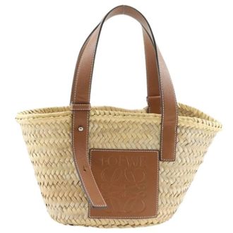 Loewe Pre-owned Tote Bags, female, Beige, Size: ONE SIZE Pre-owned Basket Handbag
