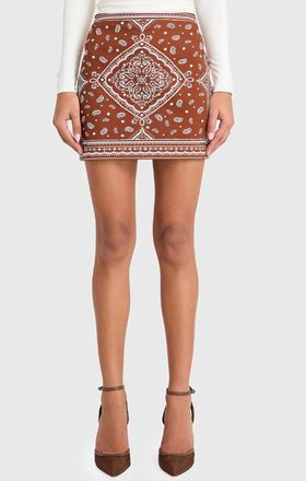 Amanda Uprichard Hope Skirt In Montana Print