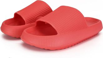 Generic Cloud Sliders for Women Men, Quick Dry Shower Pillow Cloud Slippers Super Soft Massage House Slide (Red, M, Adult, Women, 7.5, Numeric Range, UK Footw