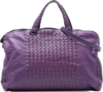 Bottega Veneta Pre-owned Bottega Veneta Large Nappa Intrecciato Leggero Satchel B01098745L