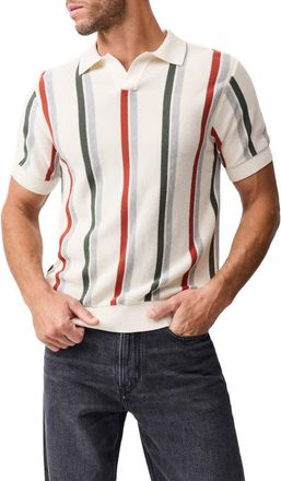 Rodd & Gunn Royce Hill Johnny Collar Polo in Coconut at Nordstrom, Size Xxx-Large