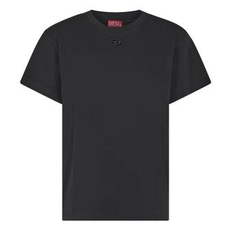 Diesel T-Shirts, female, Black, 2XL, Stylish T-Marey Tops and Polos