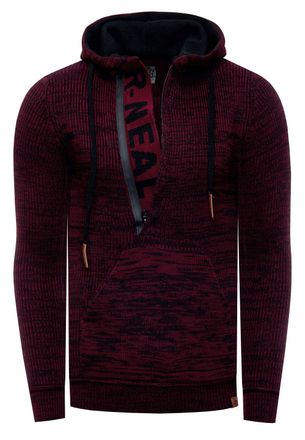 Rusty Neal 1/2 Zip Chunky Slim Fit Hoodie