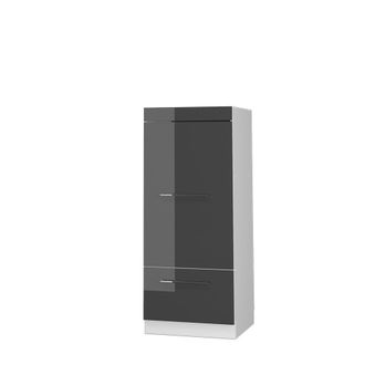 Vicco Mobile Cucina Microonde Fame-line, Antracite Lucido, 60 Cm